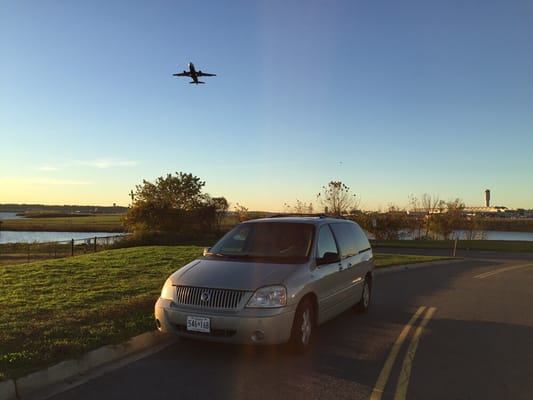 Dropped off a customer at Reagan Airport from Jefferson, MD.