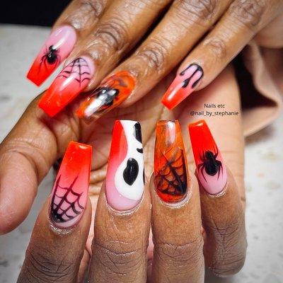 By Stephanie 
Call 202-636-6061
Follow IG @nail_by_stephanie see more design