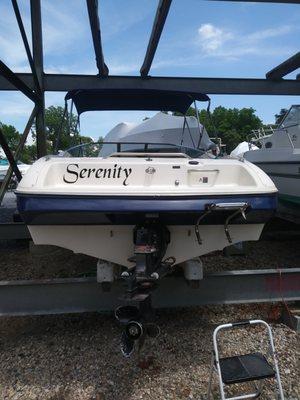 1995 Bayliner Capri 2050, just purchased from Boat Warehouse.  GREAT BUY!