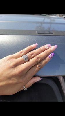 Beautiful purple nails