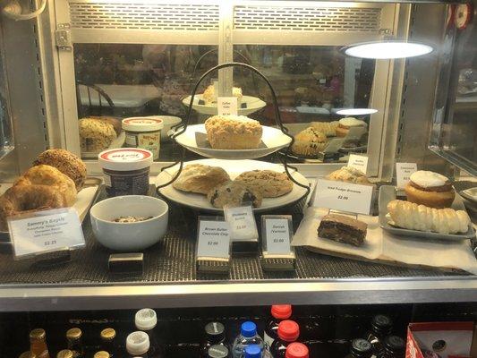 Yummy pastry display. Homemade by owner & 1 or 2 others locally.