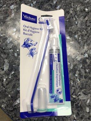 They give you a dental kit with cleaning