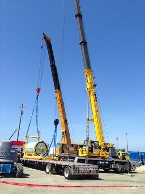 Multiple Crane sizes with experienced operators and riggers