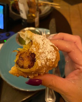 Sweet Plantains and cheese filled empanada