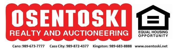 Osentoski Realty has served the public since 1972; Osentoski Auctioneering since 1950! Call us today - we want to serve YOU!