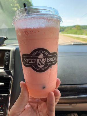 Strawberry redbull frappe 24oz