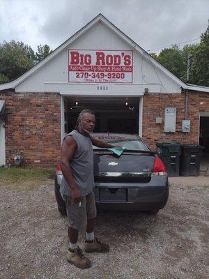 I am big Rod this is my clean up shop located at 1109 old Mayfield road Paducah ky 270-349-9200