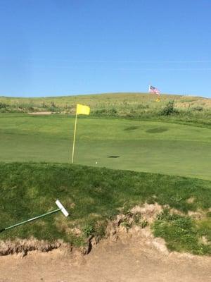 The Stars & Stripes flying over Bayside GC. Ogallala NE.