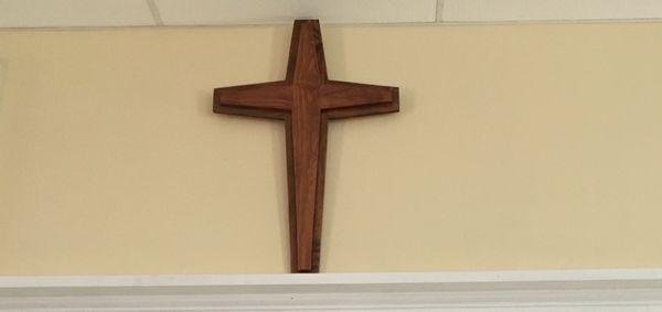 Cross at the back of the Sanctuary