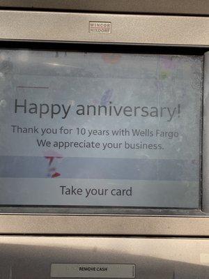 Can't believe I've been with this bank 10 years