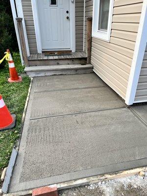 New sidewalk