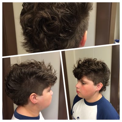 Mohawk boy's cut