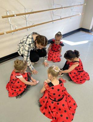 Our baby ballerinas.