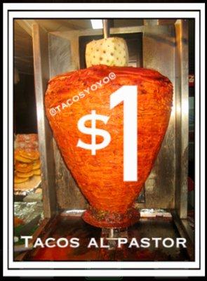 Tacos al pastor $1