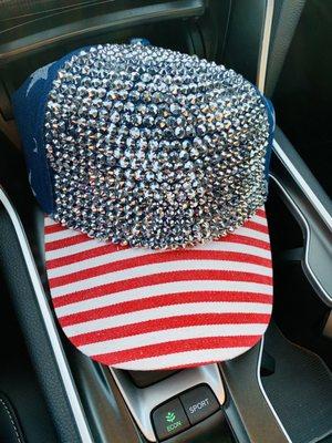 Blinged up cap for a friend....