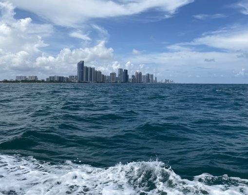 View from boat