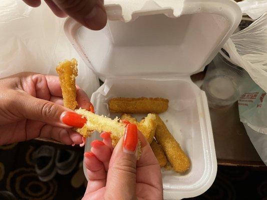 How does someone ruin Mozzarella Sticks?