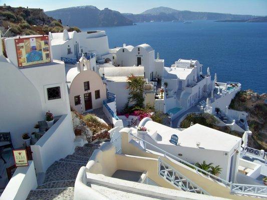 Santorini, Greece is a perfect destination for a honeymoon