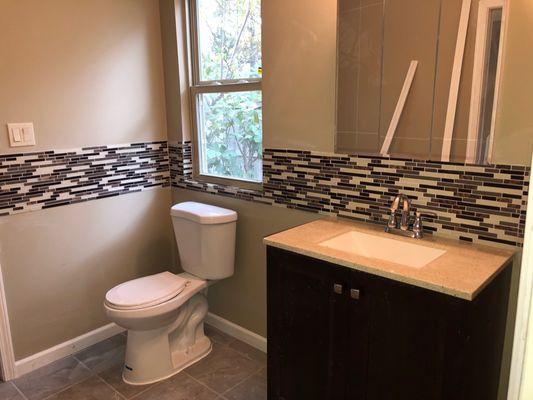 Bathroom remodel.