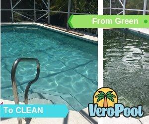 Green pool? Call Vero Pool, and we'll turn it from green to clean. Call for easy, over-the-phone pricing.