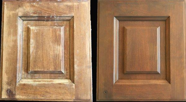 Cabinet door Before and After