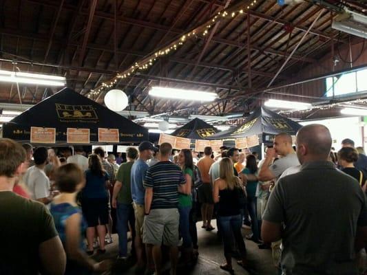 The beer tent.