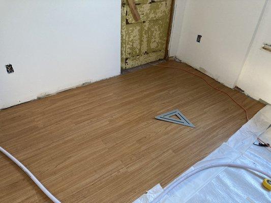 Floor install