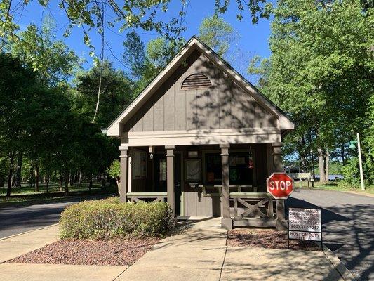 Gatehouse at Jennings Ferry Campground.