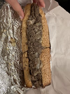 Cheesesteak with onions