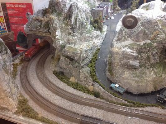 Train set at Millen hardware