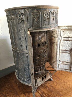 An antique heater