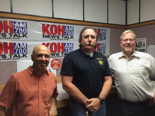 Bosma on Business guest Terry Naumann from Great Western Marketplace and Bosma Advisor Mike Kitson from OCG Creative.