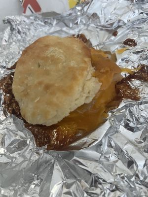 Cheddar Bo Ham Biscuit