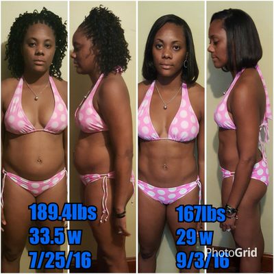 Dont worry about the mean face, its just the extra 20lbs.....6 weeks later 22.4 lighter. Thank you FOTC.....start your challenge today.