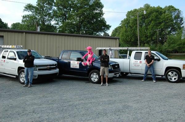 This photo was taken in the parking lot of our old office in Matthews in 2008.