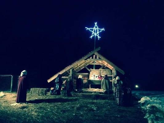 Live Nativity at Calvary United Methodist Church!  What a wonderful way to celebrate the birth of Christ!