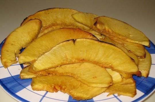 Mouthwatering Jamaican roasted, fried breadfruit