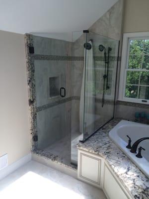 all glass shower enclosure