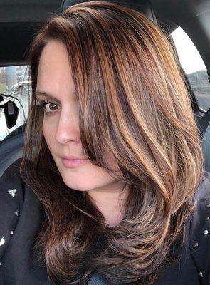 Bronde Balayage Highlights Brown Hair