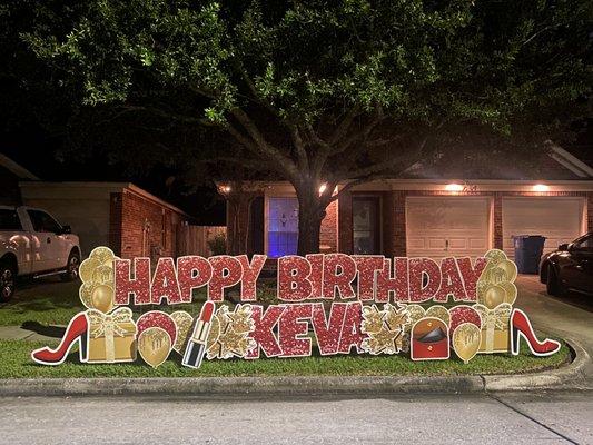 Birthday celebrations!!! Yard greetings for every occasion! Book your yard greeting reservation today!!