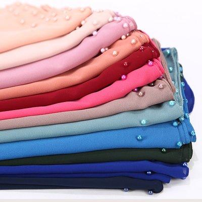 top sale bubble  chiffon scarves with beads