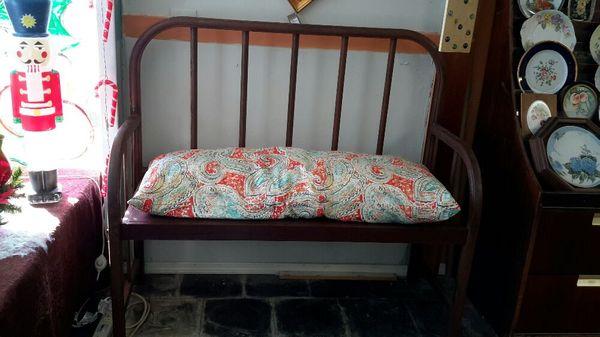 Repurposed iron bed