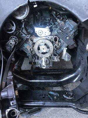 Replaced timing cover was broken