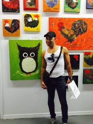 Great night at Fat Village Artwalk last night!  Thank you for everyone who came by my studio and showed support! Sold the Owl!