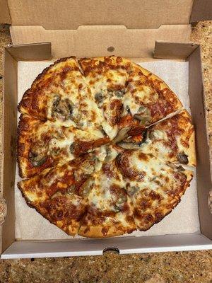 8. Tomato, Cheese, Mushrooms and Pepperoni