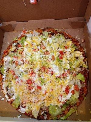 Taco pizza