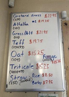 Prices