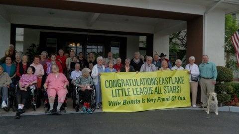 Our residents and staff congratulating the Eastlake All-Stars' U.S. Championship in the Little League World Series!