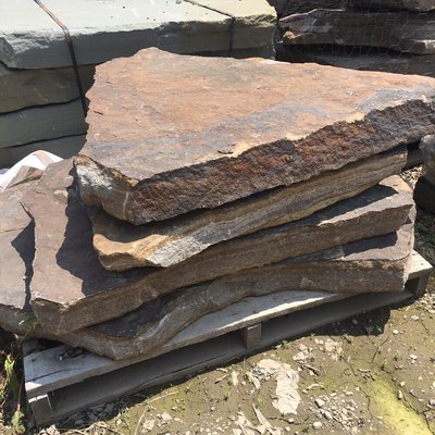 Natural stone steppers are great instead of concrete!