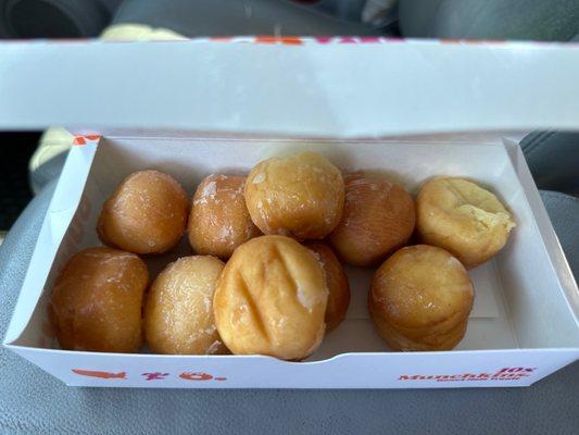 Cold donuts called munchkins